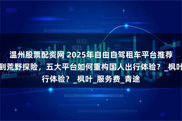温州股票配资网 2025年自由自驾租车平台推荐：从城市通勤到荒野探险，五大平台如何重构国人出行体验？_枫叶_服务费_青途